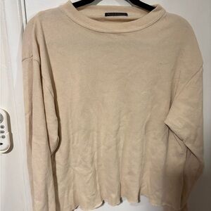 Brandy Melville Cream Long Sleeve Thermal
